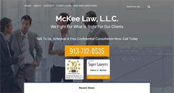 Desktop Screenshot of mckee-law.com