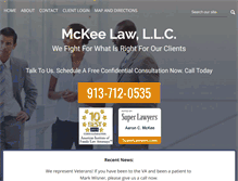 Tablet Screenshot of mckee-law.com